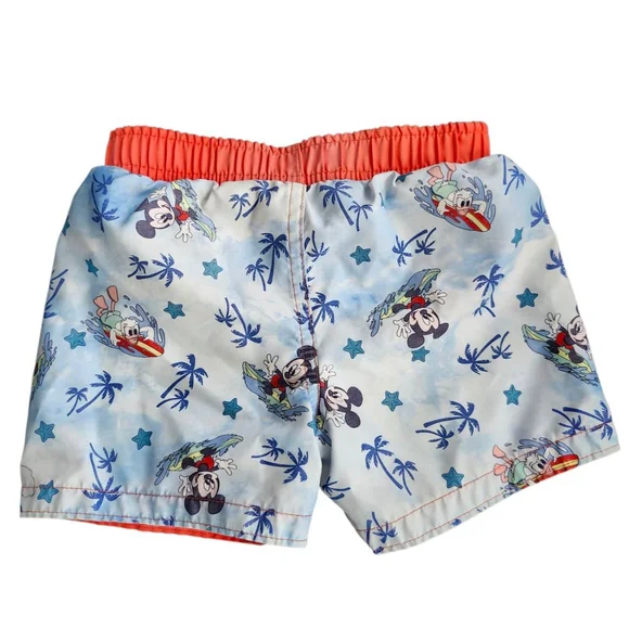 Boys Disney Junior Mickey Swim Trunks Size 12M Blue - Picture 2 of 3